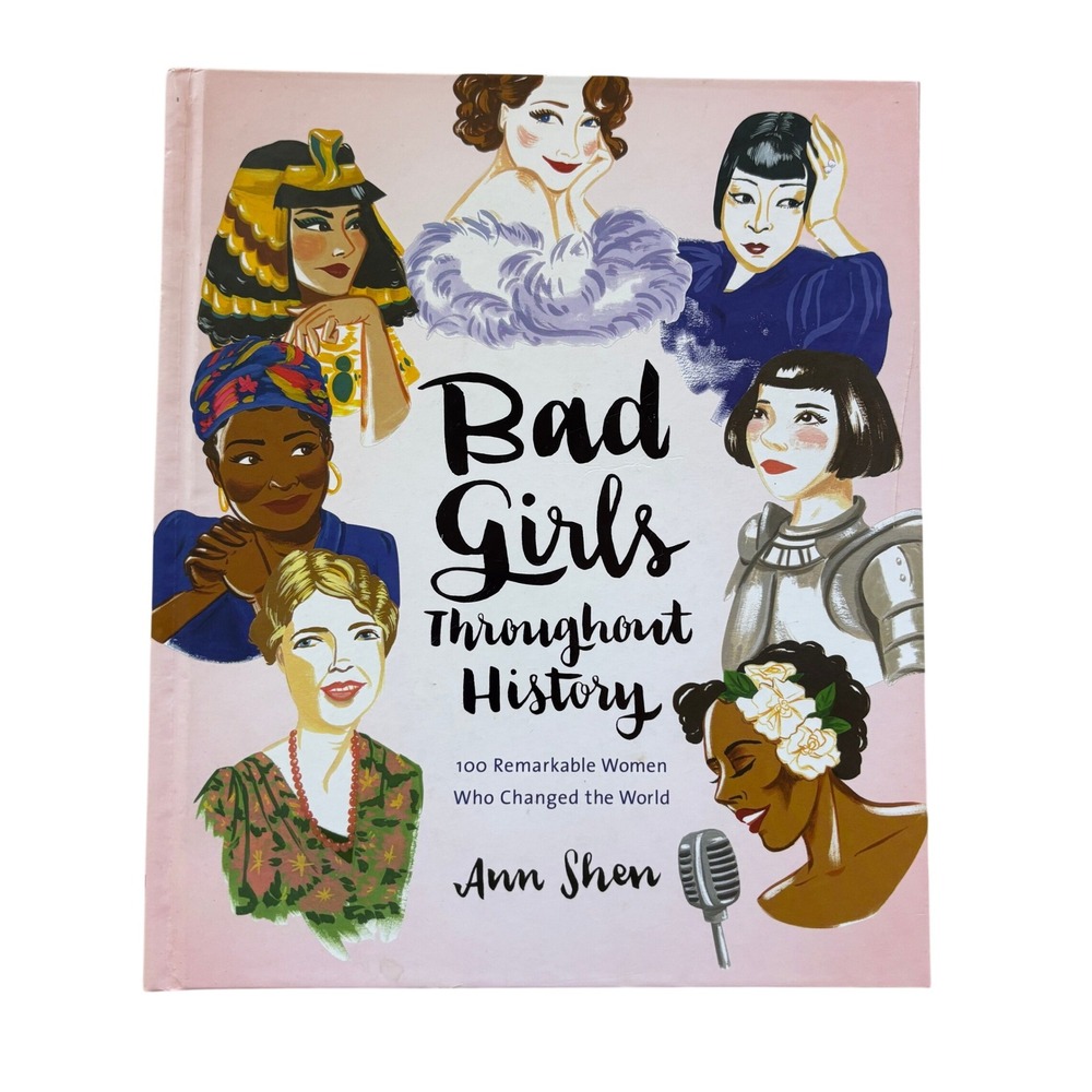 Ann Shen Bad Girls Throughout History Book Women's OS Pink Illustrated Hardcover
